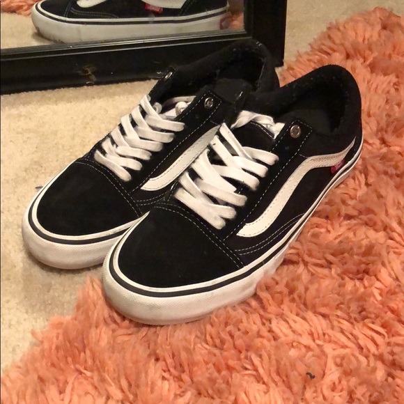 vans old skool pro black laces